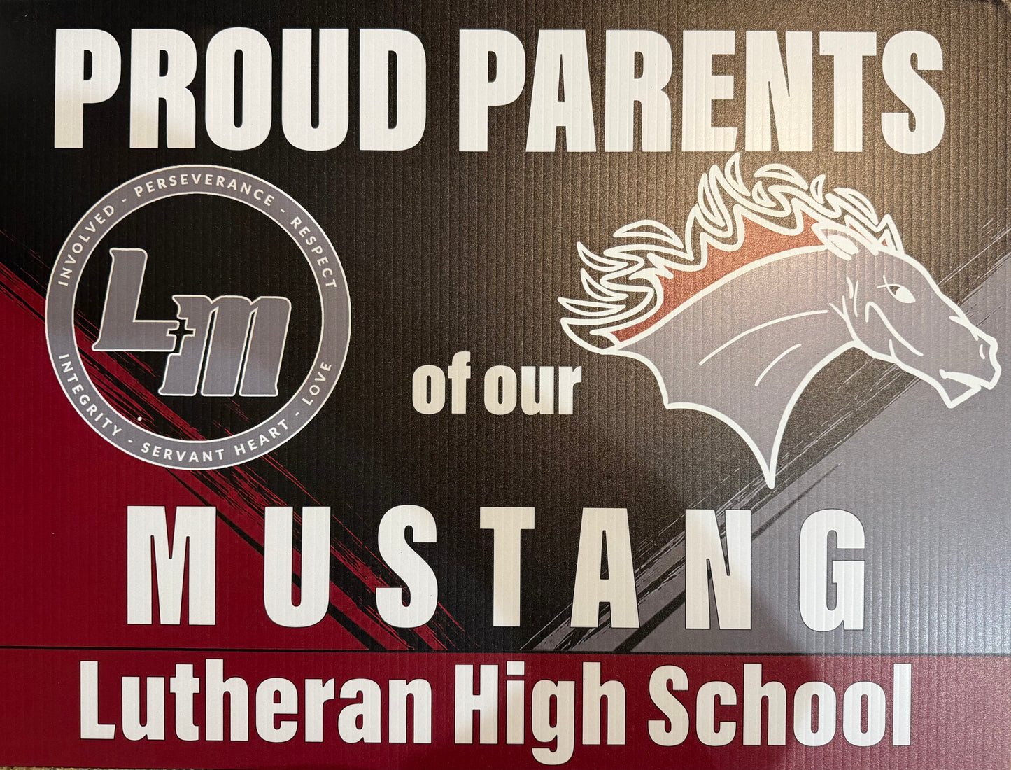 LHS Proud Parent Yard Sign 24”x18”