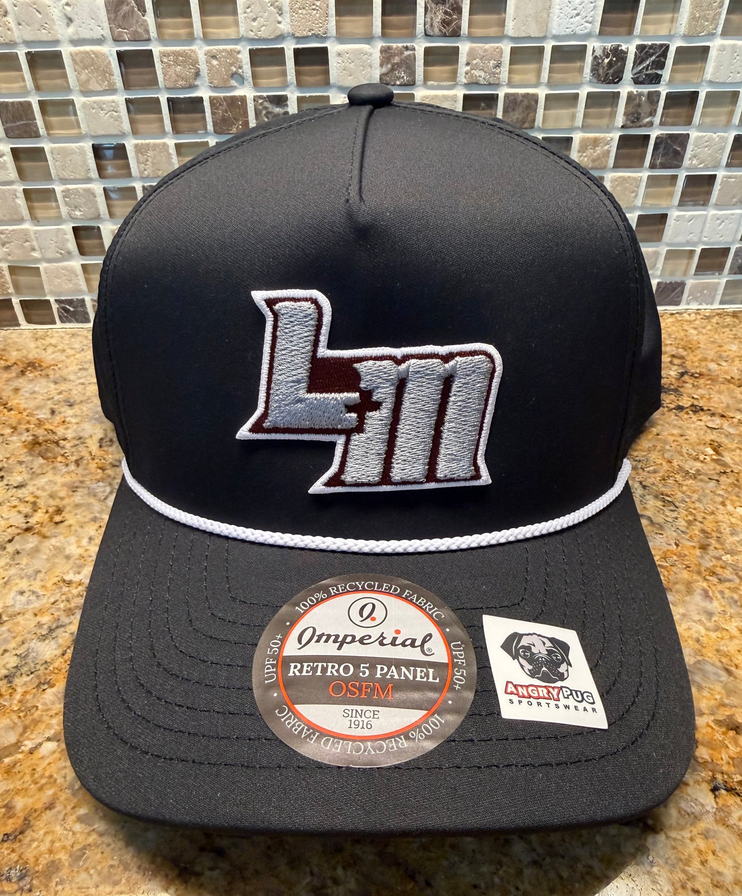 LHS Puff Embroidered Imperial Snapback Rope Hat