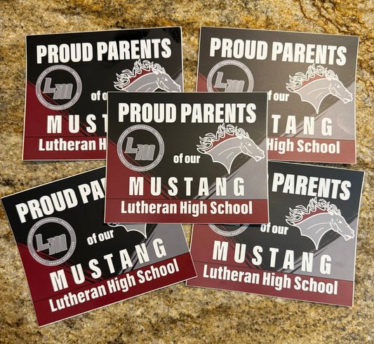 LHS Proud Parent Car Window or Bumper Sticker