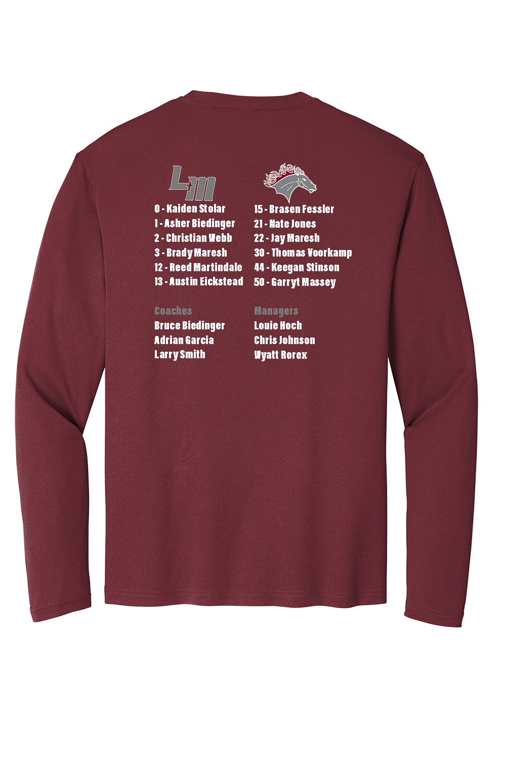 LHS Boys Basketball 2025 Playoffs Long Sleeve Shirt - Players and Fans