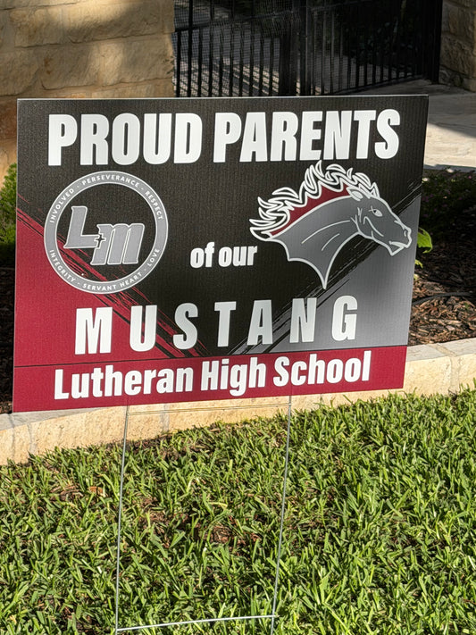 LHS Proud Parent Yard Sign 24”x18”