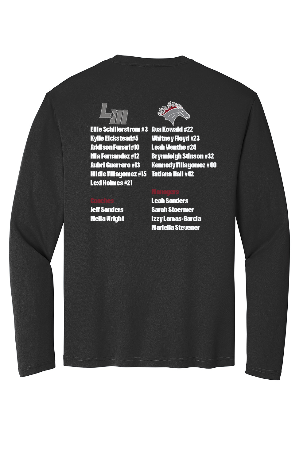 LHS Girls Basketball 2025 Playoffs Long Sleeve Shirt - Players and Fans